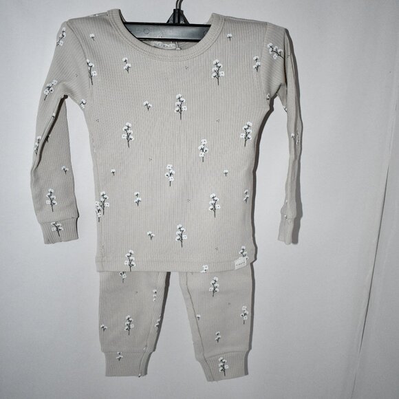 Firsts by Petit Lem Off White Woven Sleeper with Chicks